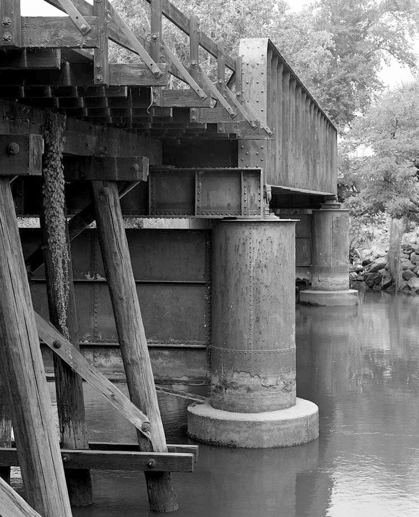 Historic Photo : Napa River Railroad Bridge, Spanning Napa River, east of Soscol Avenue, Napa, Napa County, CA 5 Photograph