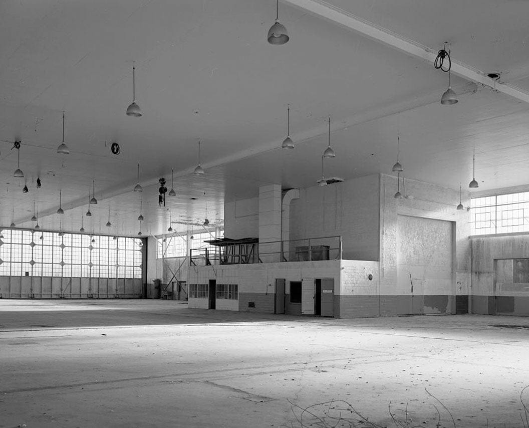 Historic Photo : Hamilton Field, Hangar No. 9 & Air Corps Shop, Northwest end of Hangar Avenue, Novato, Marin County, CA 1 Photograph