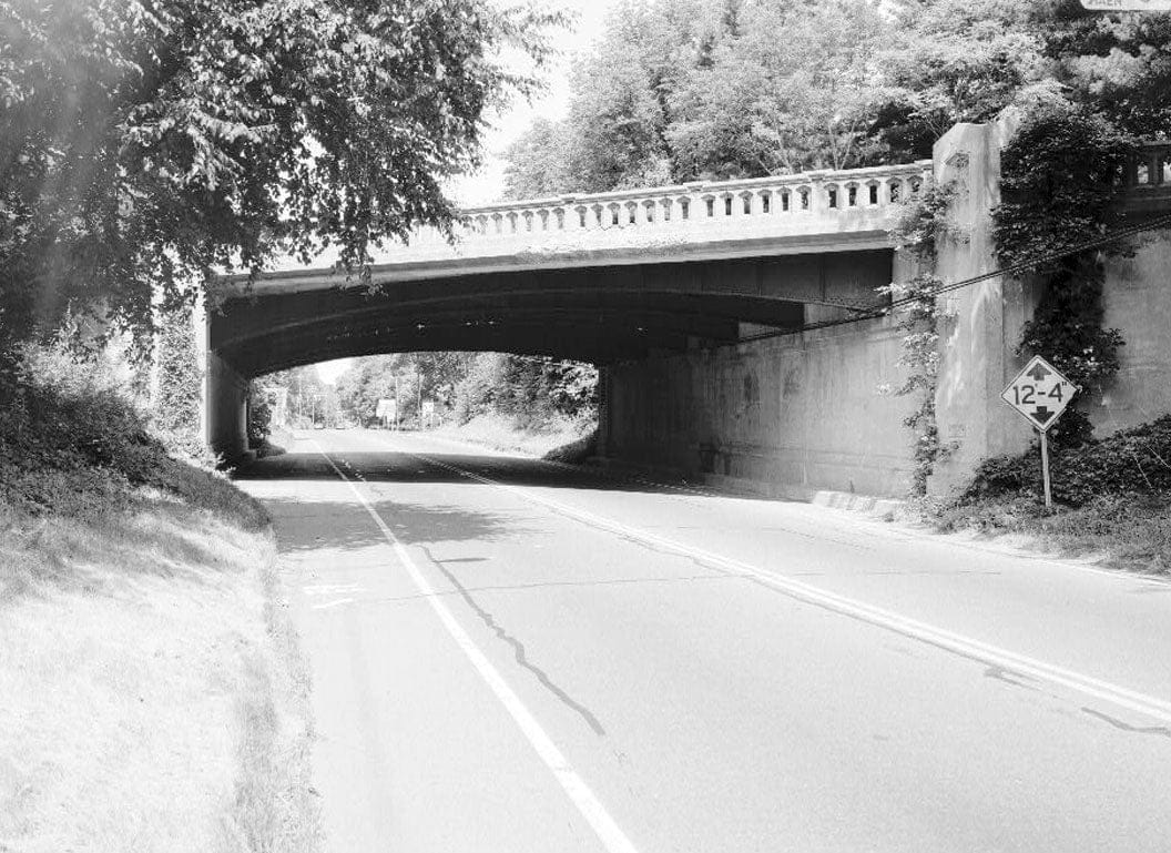 Historic Photo : Merritt Parkway, New Canaan Road/Route 123 Bridge, Spanning New Canaan Road/Route 123, Norwalk, Fairfield County, CT 1 Photograph