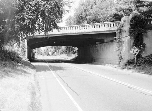 Historic Photo : Merritt Parkway, New Canaan Road/Route 123 Bridge, Spanning New Canaan Road/Route 123, Norwalk, Fairfield County, CT 1 Photograph