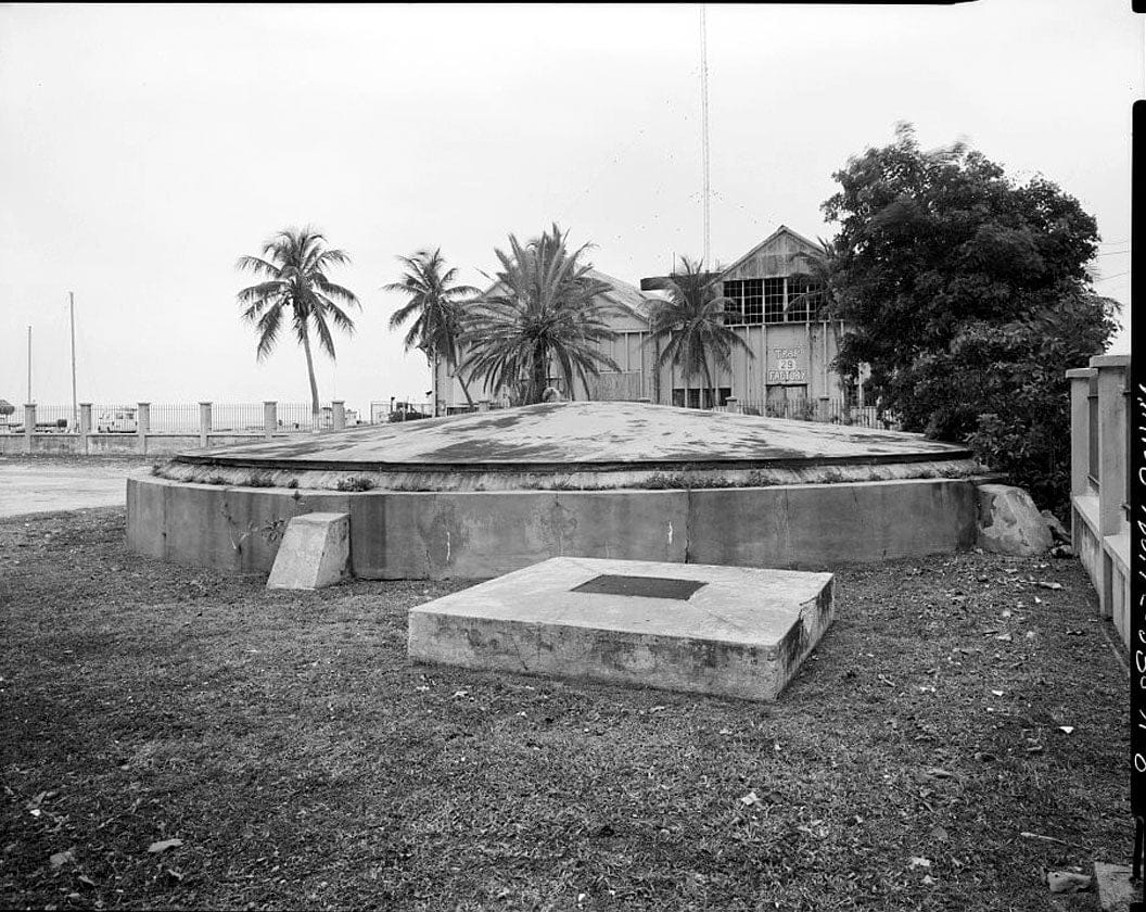 Historic Photo : Naval Air Station Key West, Truman Annex, Fresh Water Cistern, Key West, Monroe County, FL 1 Photograph