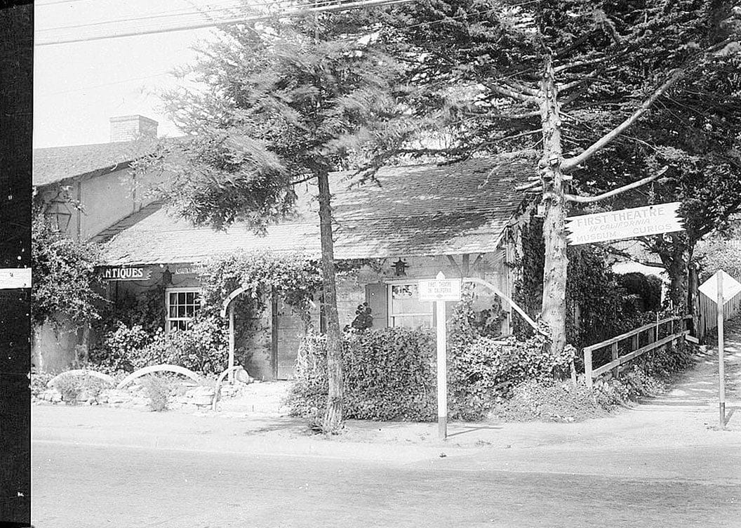 Historic Photo : First Theatre in California, Southwest corner of Pacific & Scott Streets, Monterey, Monterey County, CA 1 Photograph