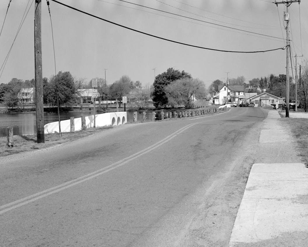 Historic Photo : Wagamon Pond Dam & Bridge, Spanning Broadkill River at State Road No. 197 (Mulberry Street), Milton, Sussex County, DE 6 Photograph