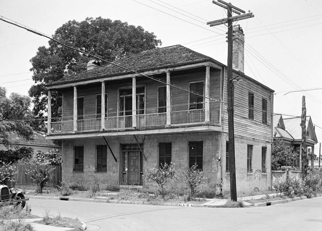 Historic Photo : John S. Gliddon House, 400 Saint Anthony Street, Mobile, Mobile County, AL 1 Photograph