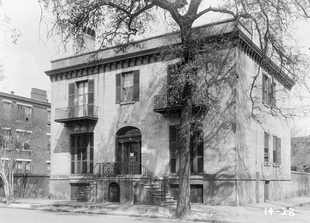 Historic Photo : Minis House, 204 Hull Street, Savannah, Chatham County, GA 2 Photograph