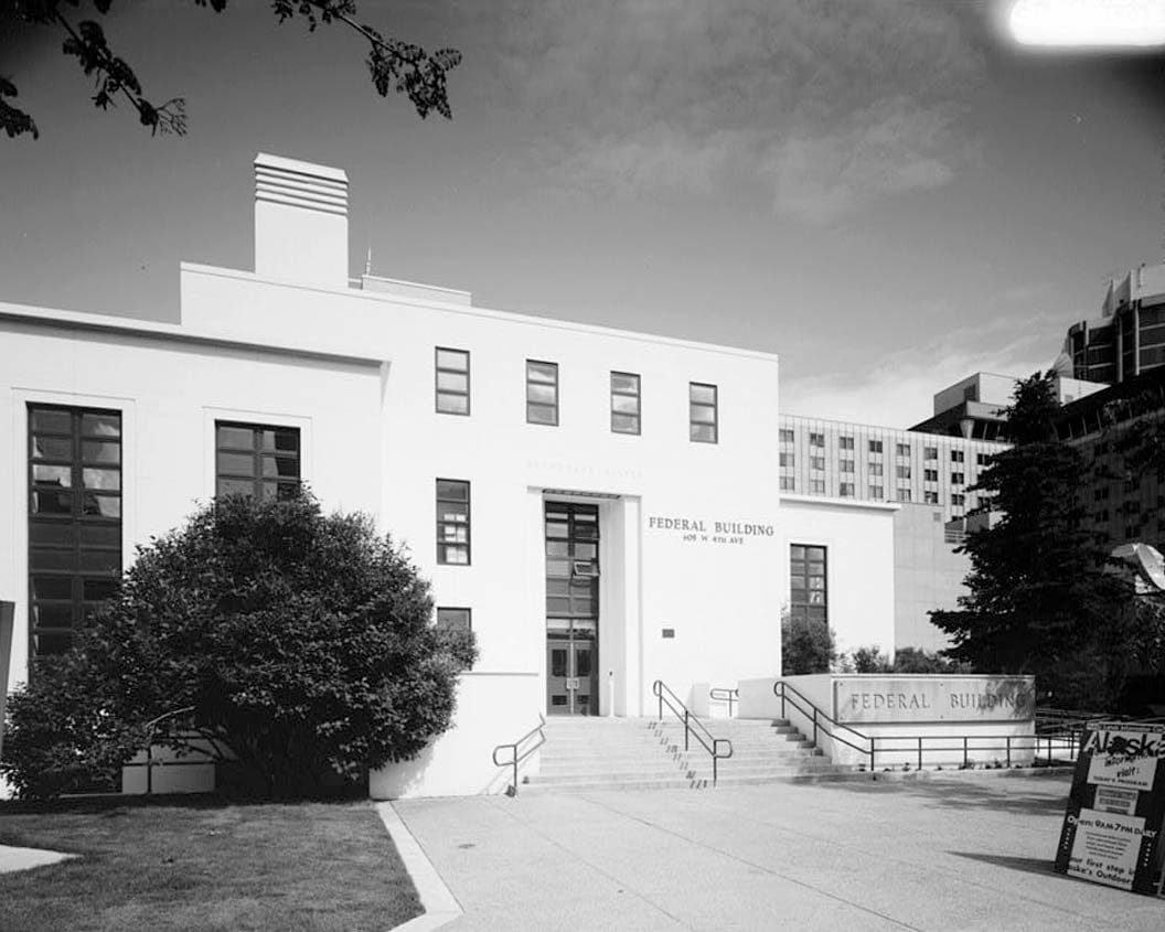 Historic Photo : U.S. Post Office & Courthouse, 605 West Fourth Avenue, Anchorage, Anchorage, AK 1 Photograph