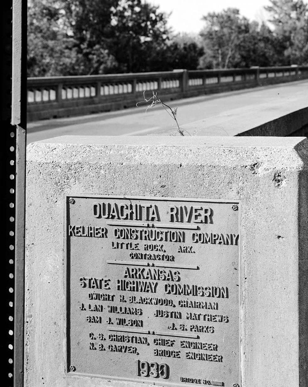 Historic Photo : Ouachita River Bridge, Spanning Ouachita River at U.S. Highway 167, Calion, Union County, AR 2 Photograph