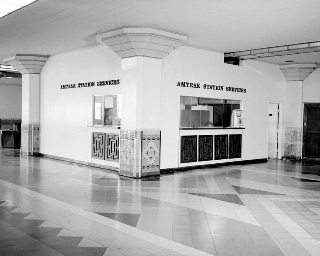Historic Photo : Los Angeles Union Passenger Terminal, Tracks & Shed, 800 North Alameda Street, Los Angeles, Los Angeles County, CA 17 Photograph