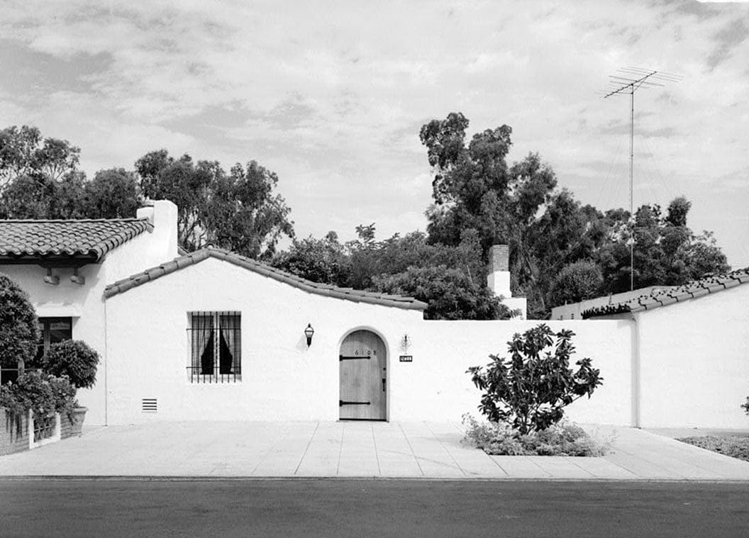 Historic Photo : Joers-Ketchum Rowhouse, 6108 Paseo Delicias, Rancho Santa Fe, San Diego County, CA 2 Photograph