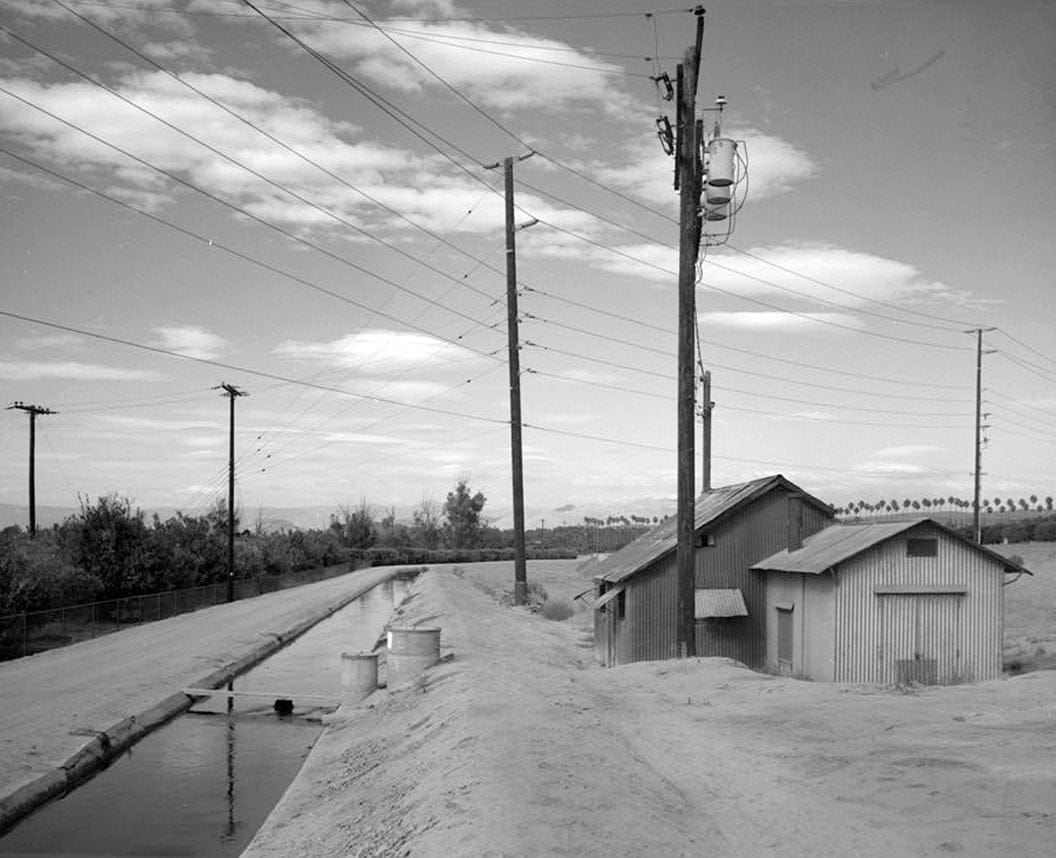 Historic Photo : Gage Irrigation Canal, Running from Santa Ana River to Arlington Heights, Riverside, Riverside County, CA 7 Photograph