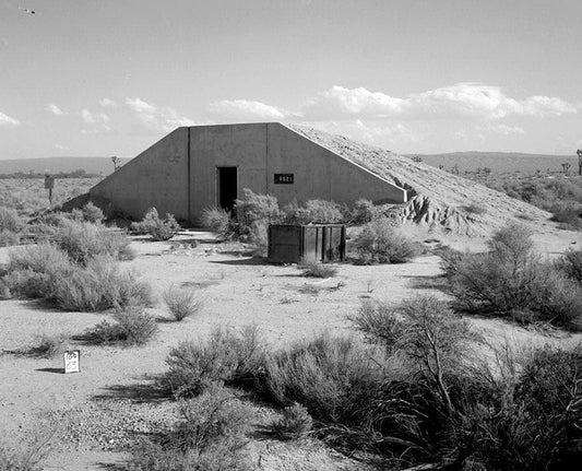 Historic Photo : Edwards Air Force Base, South Base Sled Track, Earth Covered Bunker Types, North of Sled Track, Lancaster, Los Angeles County, CA 2 Photograph