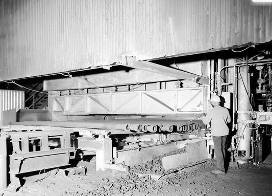 Historic Photo : McWane Cast Iron Pipe Company, Pipe Casting Area, 1201 Vanderbilt Road, Birmingham, Jefferson County, AL 1 Photograph