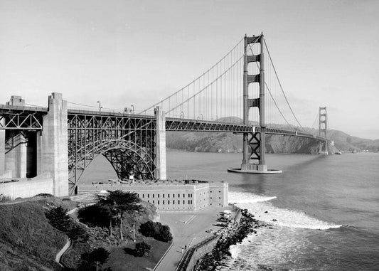 Historic Photo : Golden Gate Bridge, Spanning mouth of San Francisco Bay, San Francisco, San Francisco County, CA 1 Photograph