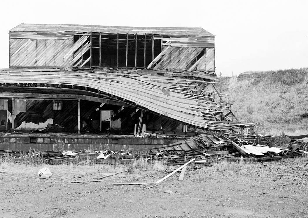 Historic Photo : Naval Operating Base Dutch Harbor & Fort Mears, Anti-Aircraft Training Center & Shop, Unalaska, Aleutian Islands, AK 1 Photograph