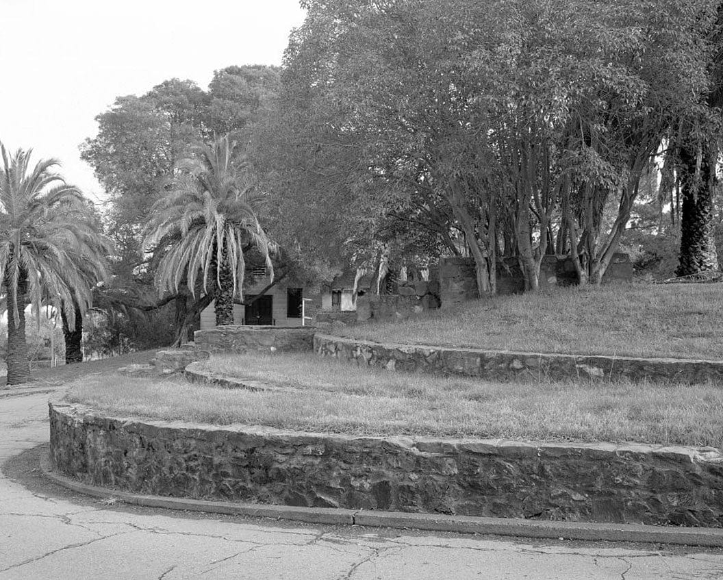 Historic Photo : Hamilton Field, Rock Retaining Walls, Various locations in housing & hospital areas, Novato, Marin County, CA 3 Photograph