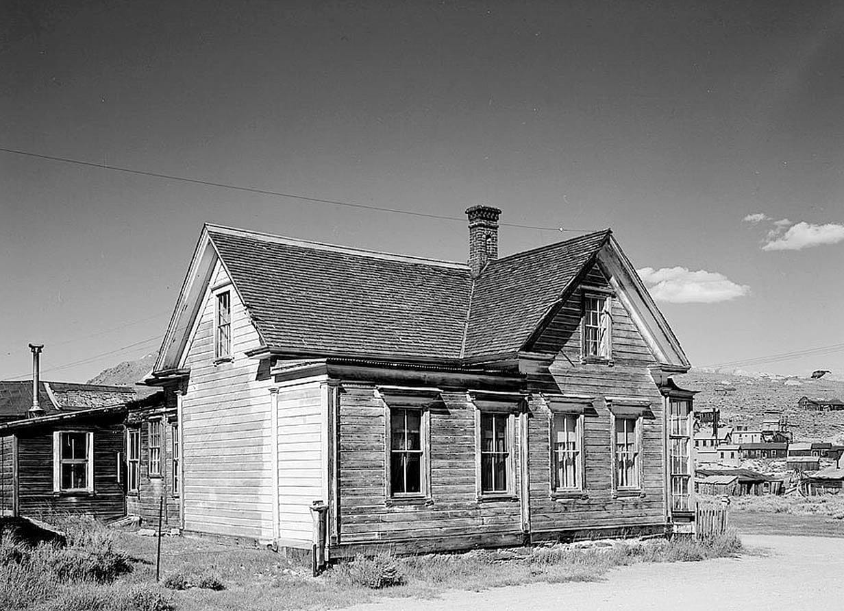 Historic Photo : J. S. Cain House, Green & Park Streets, Bodie, Mono County, CA 2 Photograph