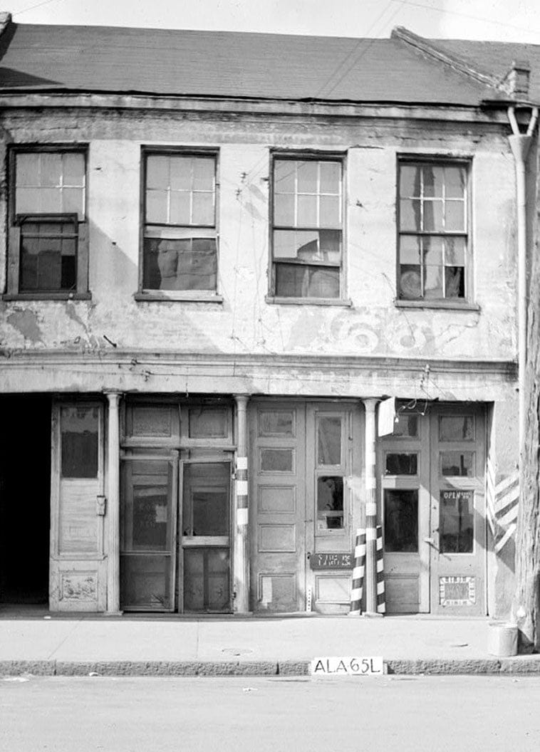 Historic Photo : 64 South Water Street (Commercial Building), Mobile, Mobile County, AL 1 Photograph