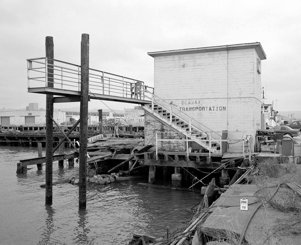 Historic Photo : United Engineering Company Shipyard, Control House for Dry Dock, 2900 Main Street, Alameda, Alameda County, CA 2 Photograph