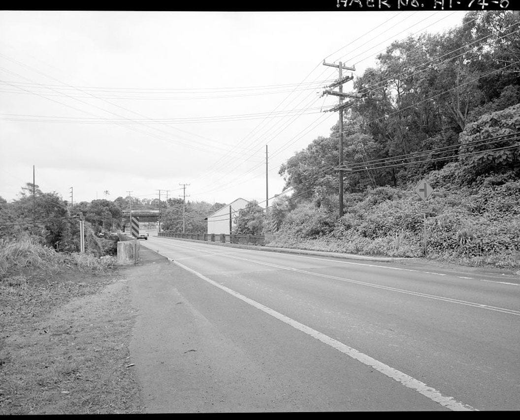Historic Photo : Lihu'e Mill Bridge, Kaumauli'i Highway at Ho'omana Road, Lihue, Kauai County, HI 1 Photograph