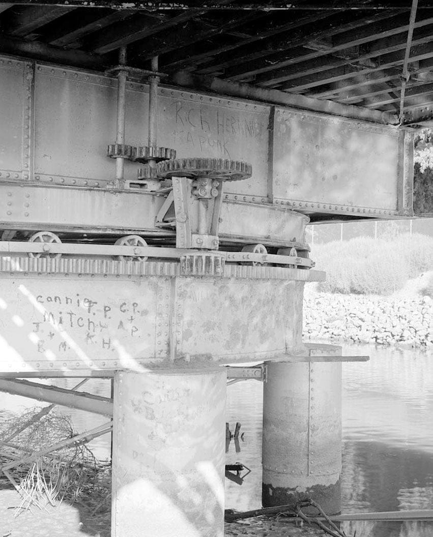 Historic Photo : Naval Supply Annex Stockton, Daggett Road Bridge, Daggett Road traversing Burns Cut Off, Stockton, San Joaquin County, CA 5 Photograph