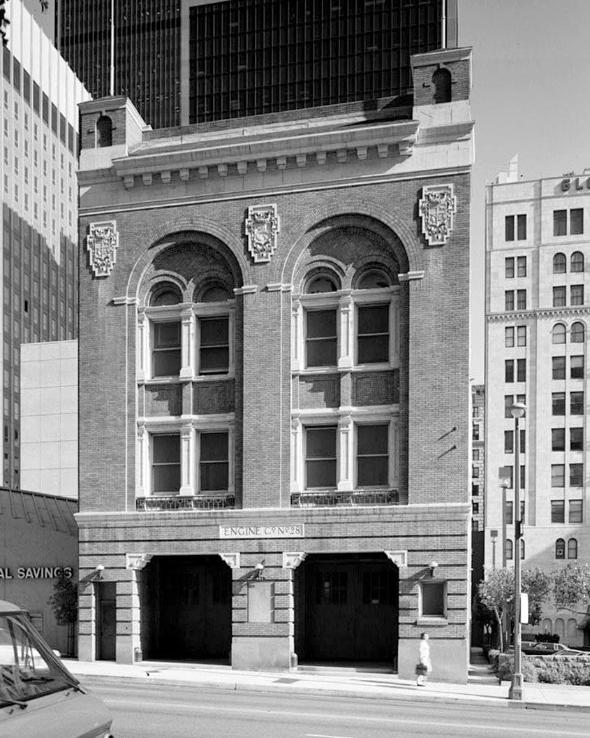 Historic Photo : Fire Station No. 28, 644 South Figueroa Street, Los Angeles, Los Angeles County, CA 1 Photograph
