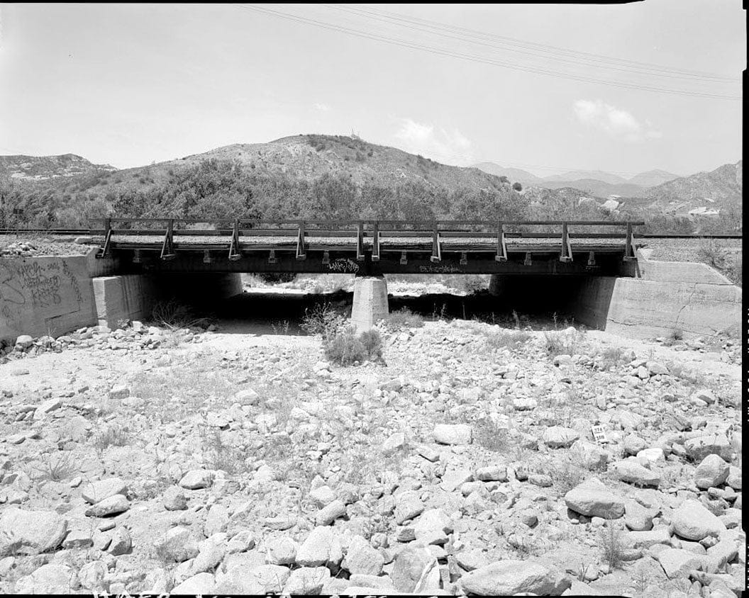 Historic Photo : Burlington Northern Santa Fe Railroad, Cajon Subdivision, Structure No. 62.7, between Cajon Summit and Keenbrook, Devore, San Bernardino County, CA 1 Photograph