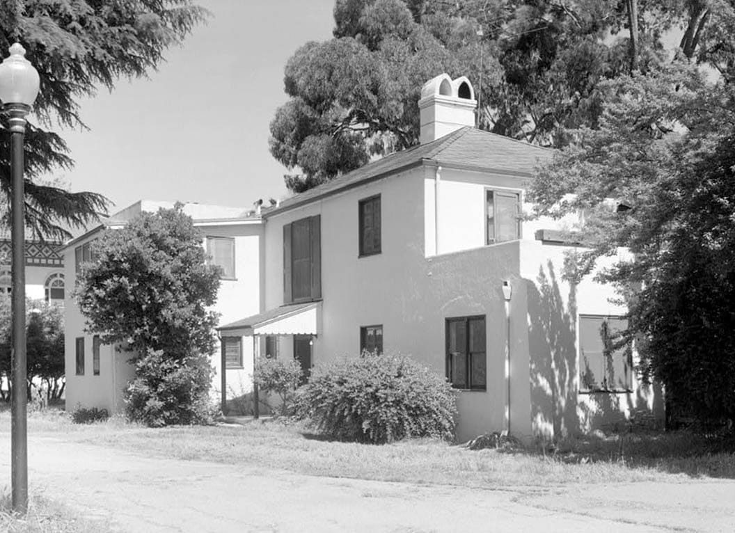 Historic Photo : Agnews State Hospital, Physician's Cottage, South Side of Palm Drive, Santa Clara, Santa Clara County, CA 1 Photograph