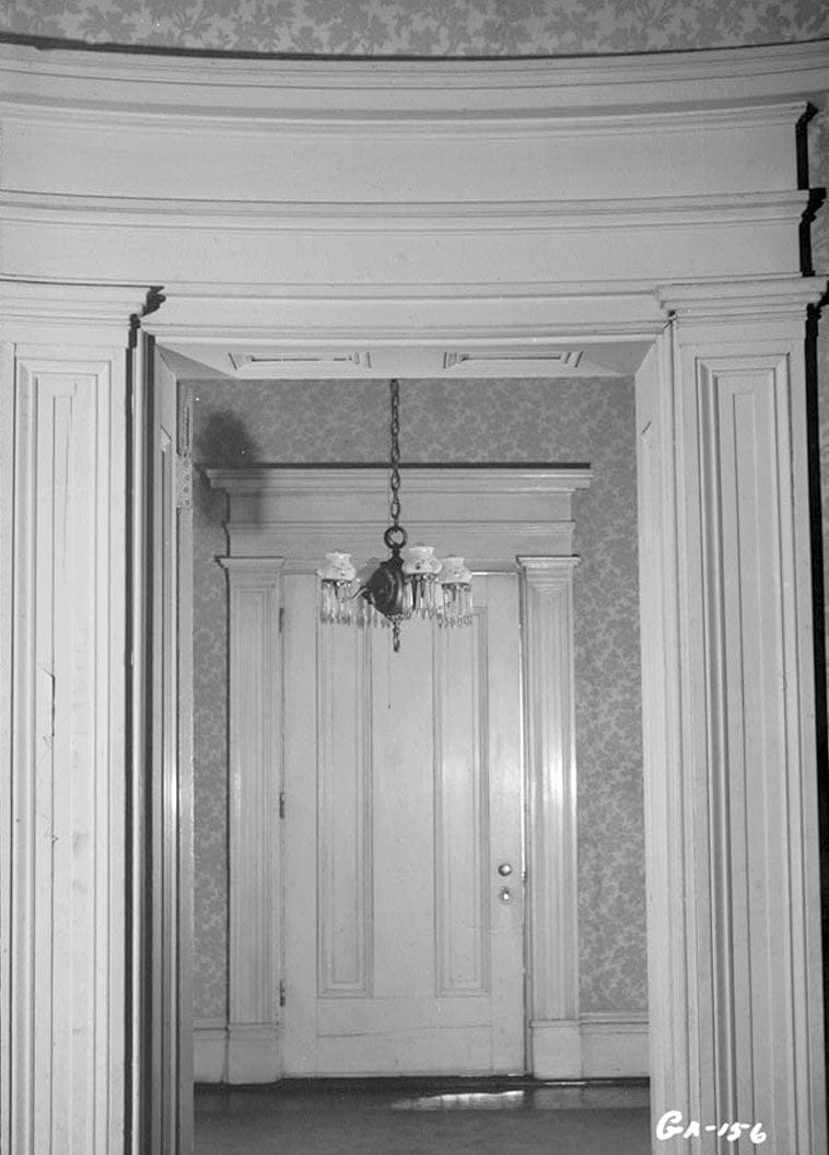 Historic Photo : Old Governor's Mansion, Clark & Green Streets, Milledgeville, Baldwin County, GA 5 Photograph
