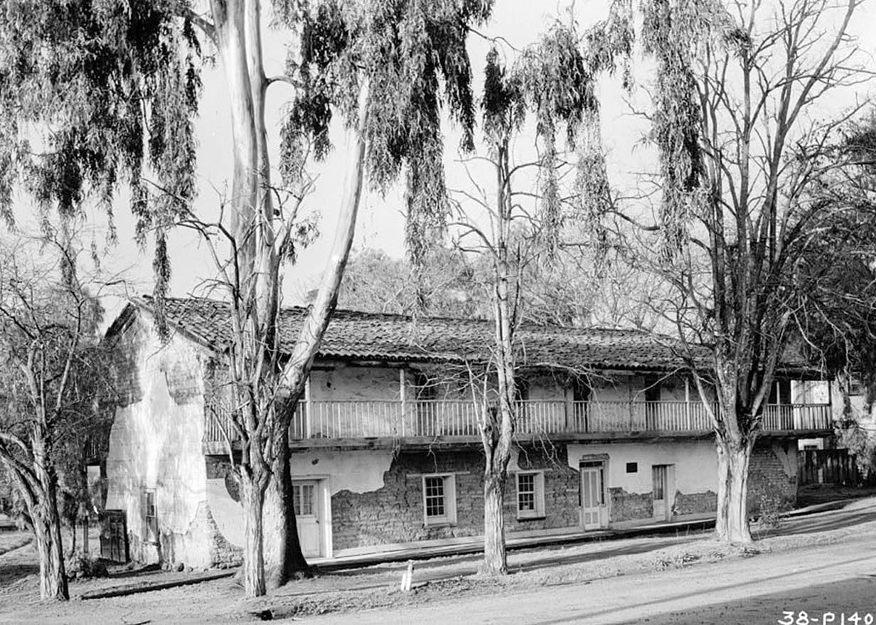 Historic Photo : General Jose Castro House, Mission Plaza, San Juan Bautista, San Benito County, CA 1 Photograph