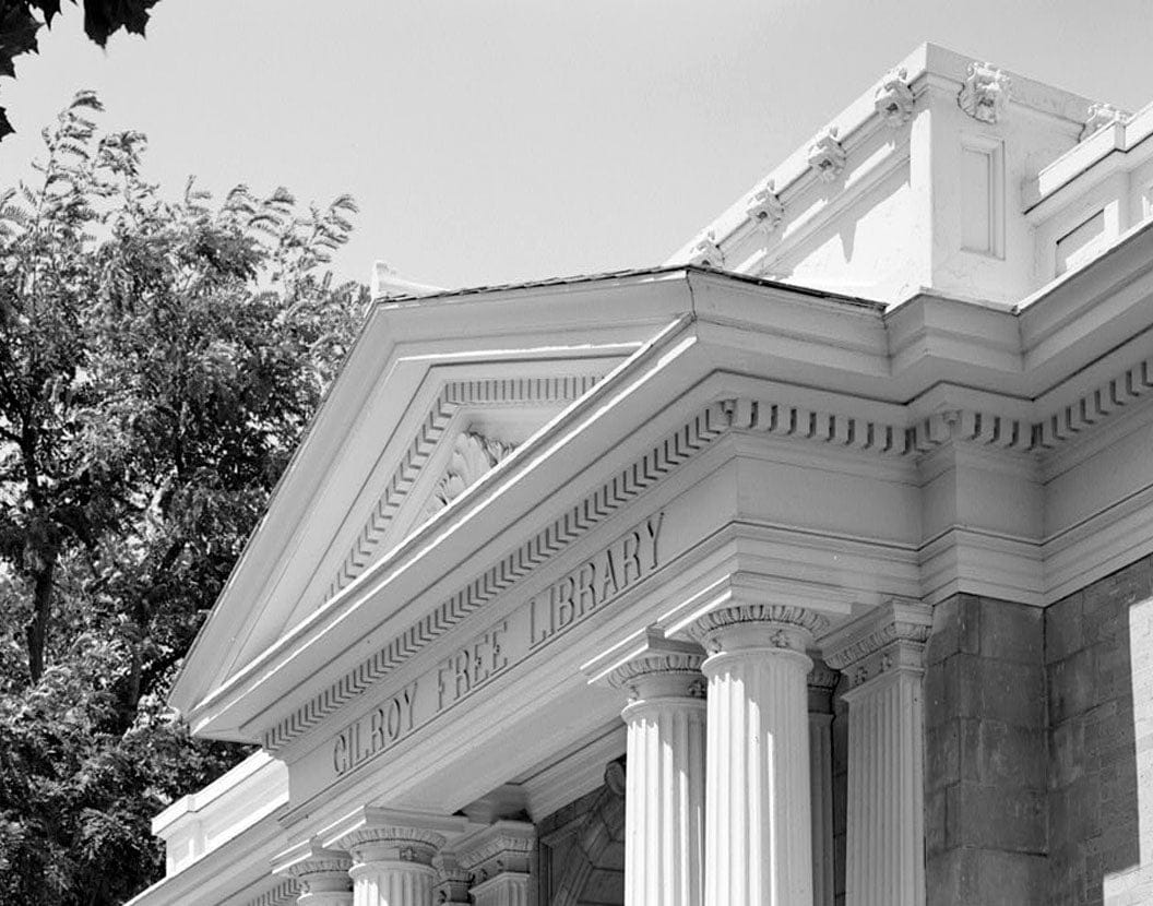 Historic Photo : Gilroy Free Public Library, 195 Fifth Street, Gilroy, Santa Clara County, CA 1 Photograph