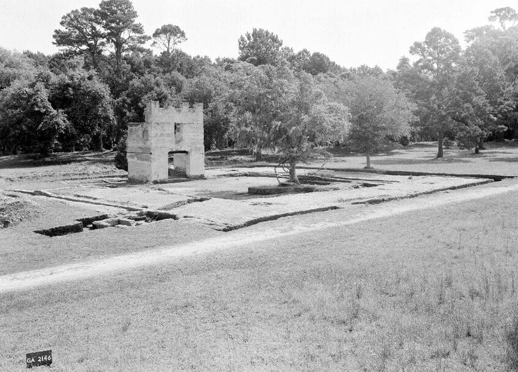 Historic Photo : Fort Frederica, Barracks (Ruins), Saint Simons Island, Glynn County, GA 3 Photograph