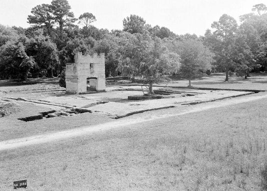Historic Photo : Fort Frederica, Barracks (Ruins), Saint Simons Island, Glynn County, GA 3 Photograph