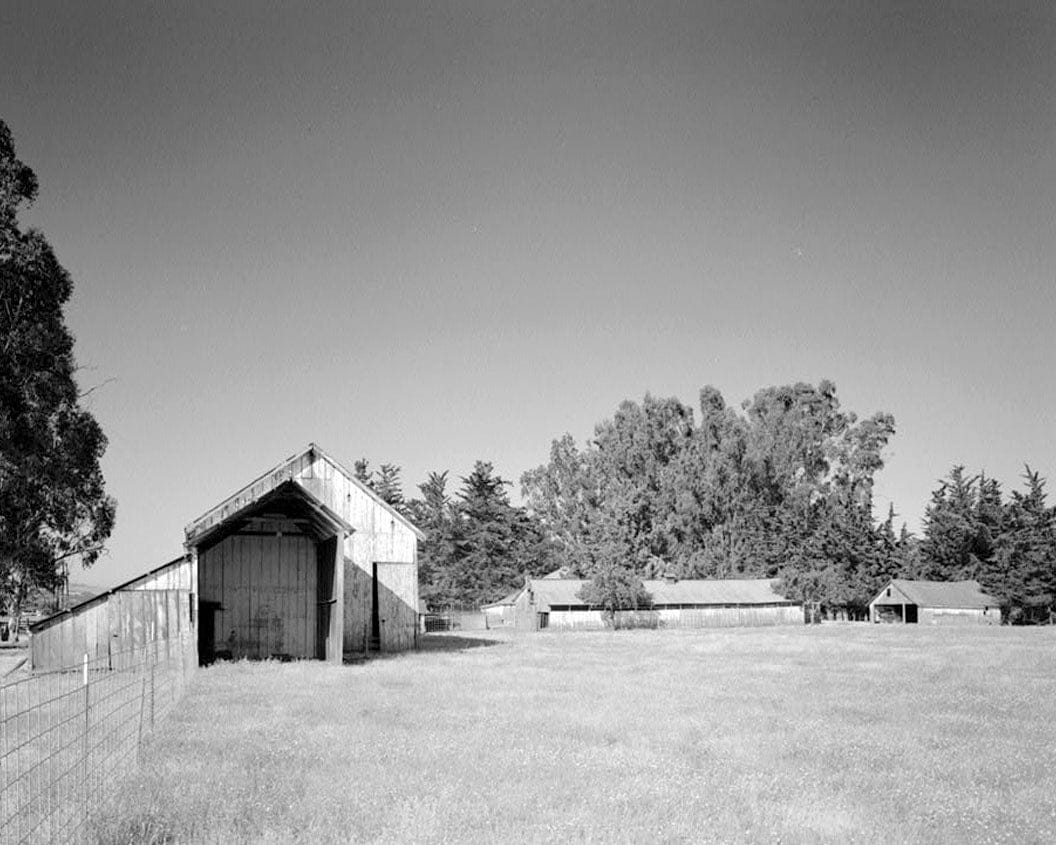 Historic Photo : Schlake Ranch, New Barn, 2300 East Washington Street, Petaluma, Sonoma County, CA 2 Photograph