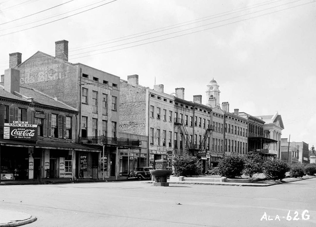 Historic Photo : 51-69 Government Street (Commercial Building), Mobile, Mobile County, AL 1 Photograph