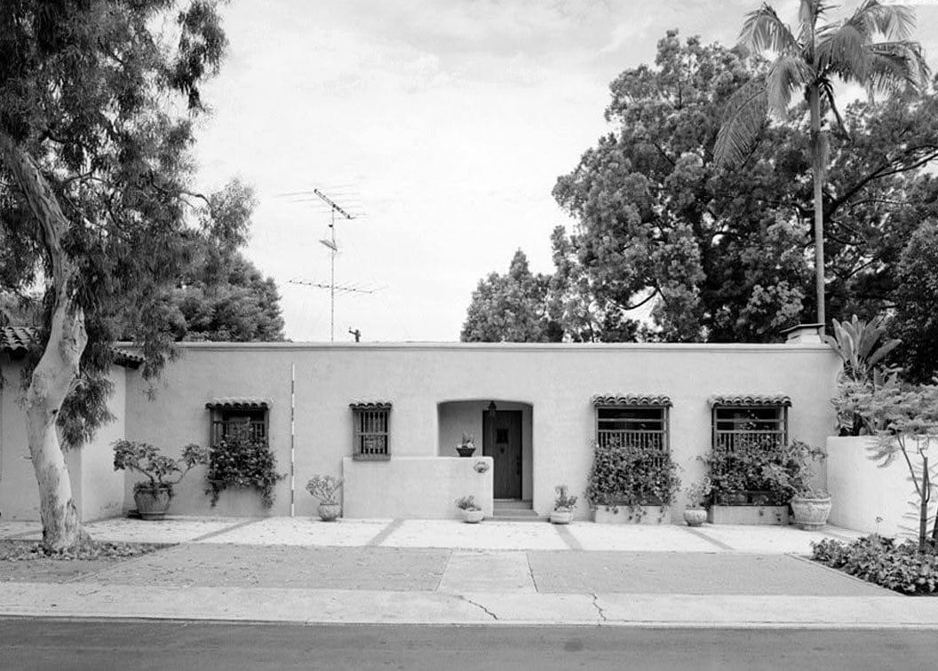 Historic Photo : Baker-Megrew Rowhouse, 6122 Paseo Delicias, Rancho Santa Fe, San Diego County, CA 1 Photograph