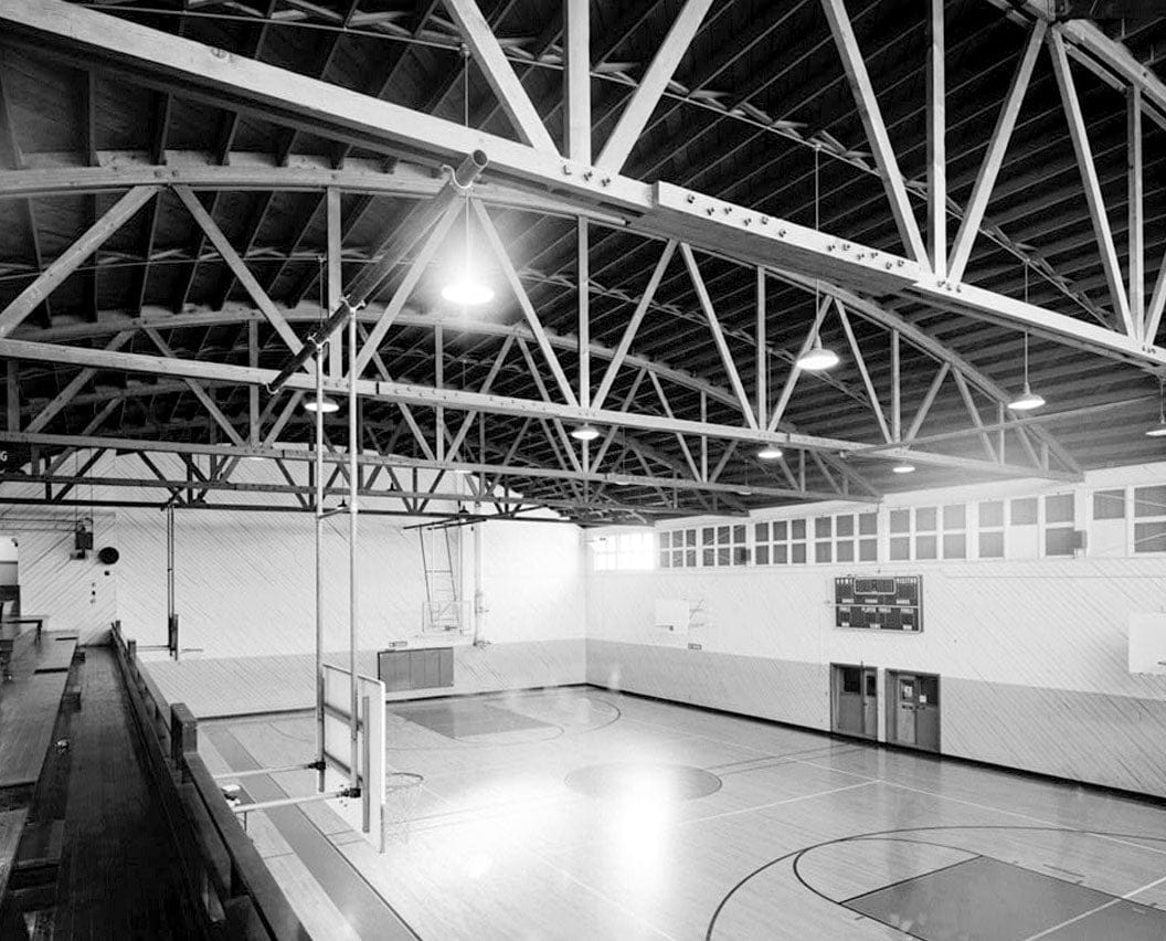 Historic Photo : Oakland Naval Supply Center, Gymnasium-Cafeteria-Theater, East K Street between Eleventh & Twelfth Streets, Oakland, Alameda County, CA 6 Photograph