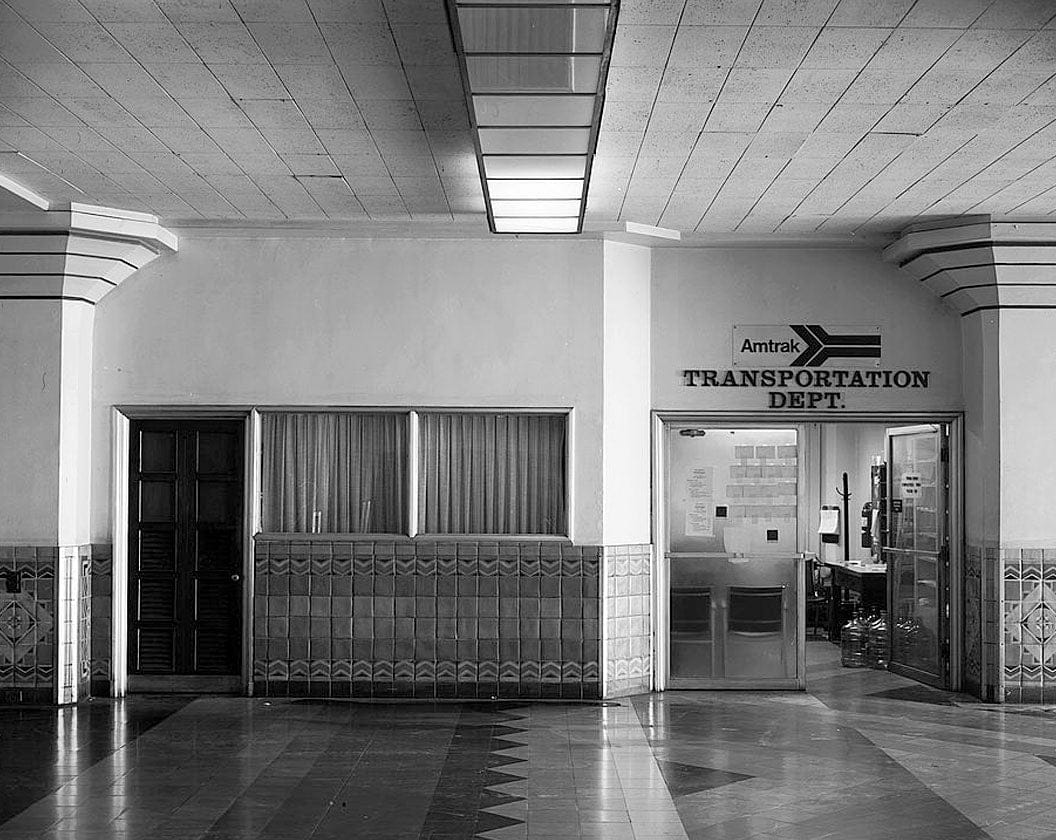 Historic Photo : Los Angeles Union Passenger Terminal, Tracks & Shed, 800 North Alameda Street, Los Angeles, Los Angeles County, CA 12 Photograph