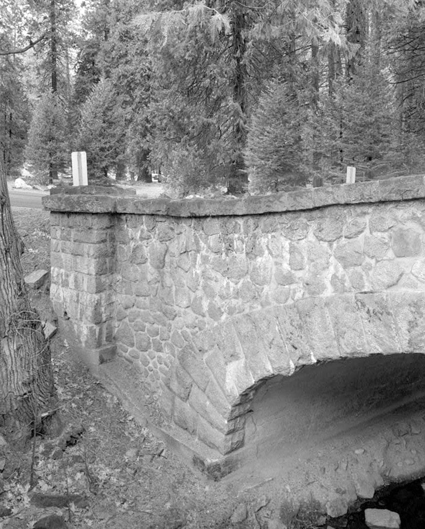 Historic Photo : Yosemite Creek Bridge, Spanning Yosemite Creek on Northside Drive, Yosemite Village, Mariposa County, CA 2 Photograph
