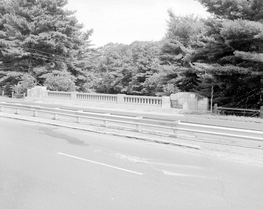 Historic Photo : Merritt Parkway, Wilton Road Bridge, Spanning Wilton Road/Route 33 at I-41, Westport, Fairfield County, CT 1 Photograph