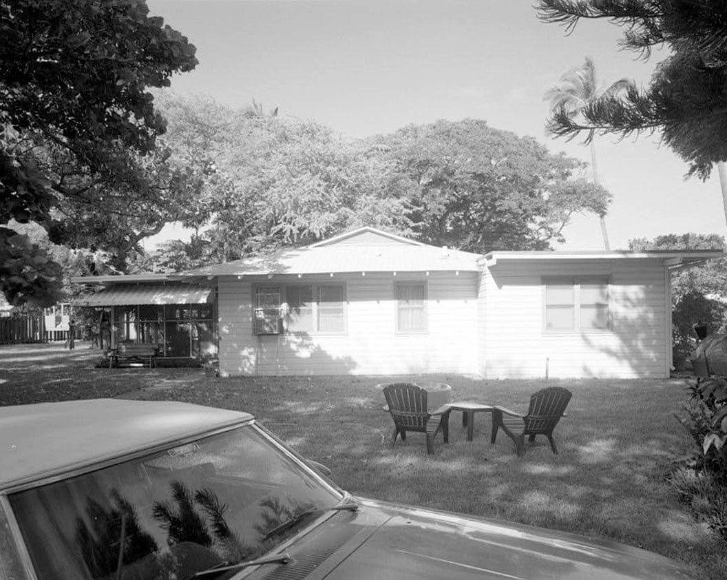Historic Photo : Naval Air Station Barbers Point, Officer House with Garage Type, Franklin & Saratoga Avenues, Ewa, Honolulu County, HI 1 Photograph