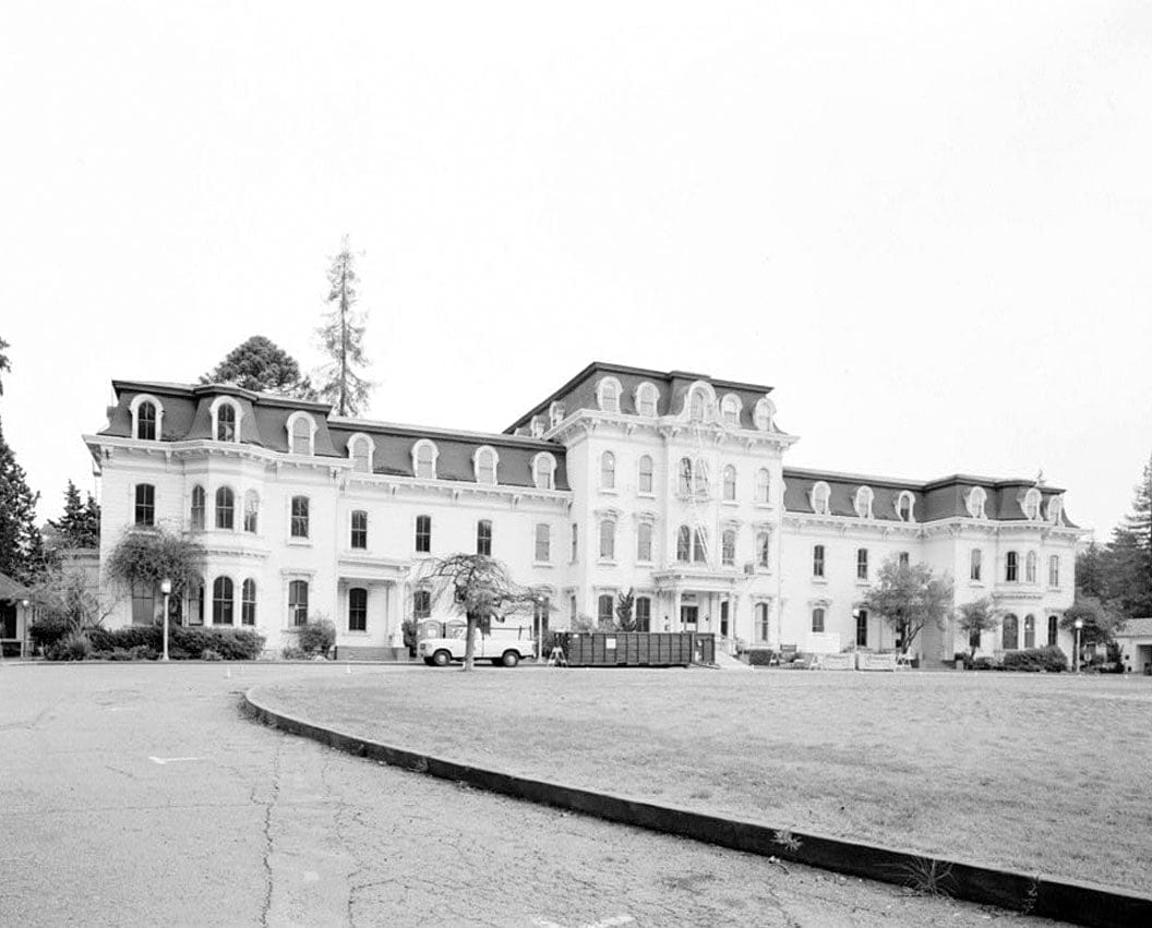 Historic Photo : Mills Hall, Mills College, 5000 MacArthur Boulevard, Oakland, Alameda County, CA 1 Photograph