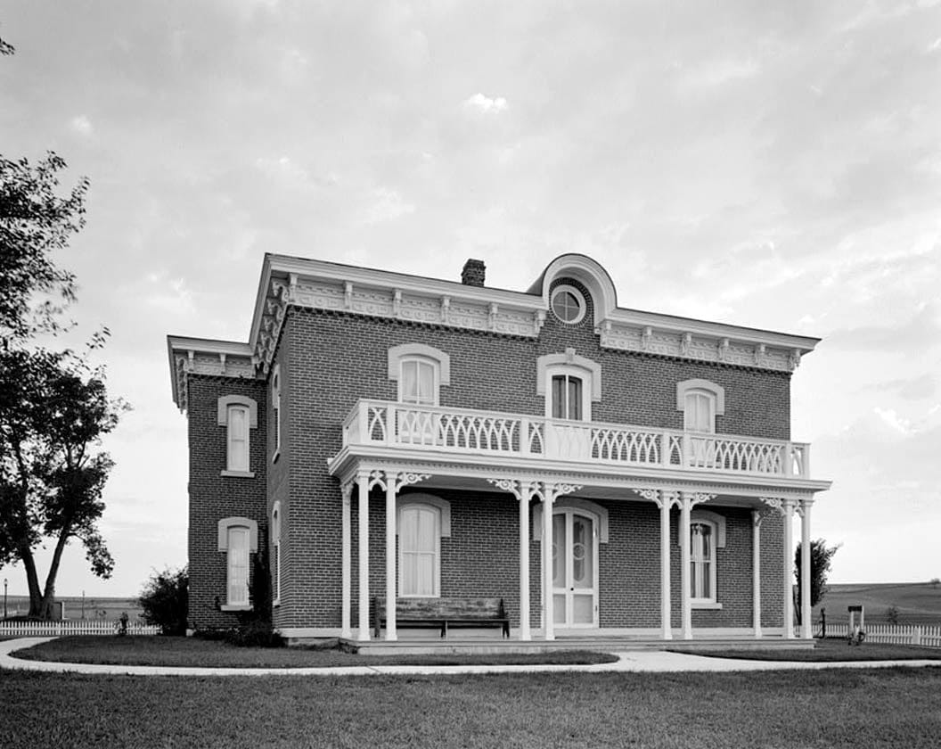 Historic Photo : Simeon E. Dow House, South Prince Street, Dow City, Crawford County, IA 2 Photograph