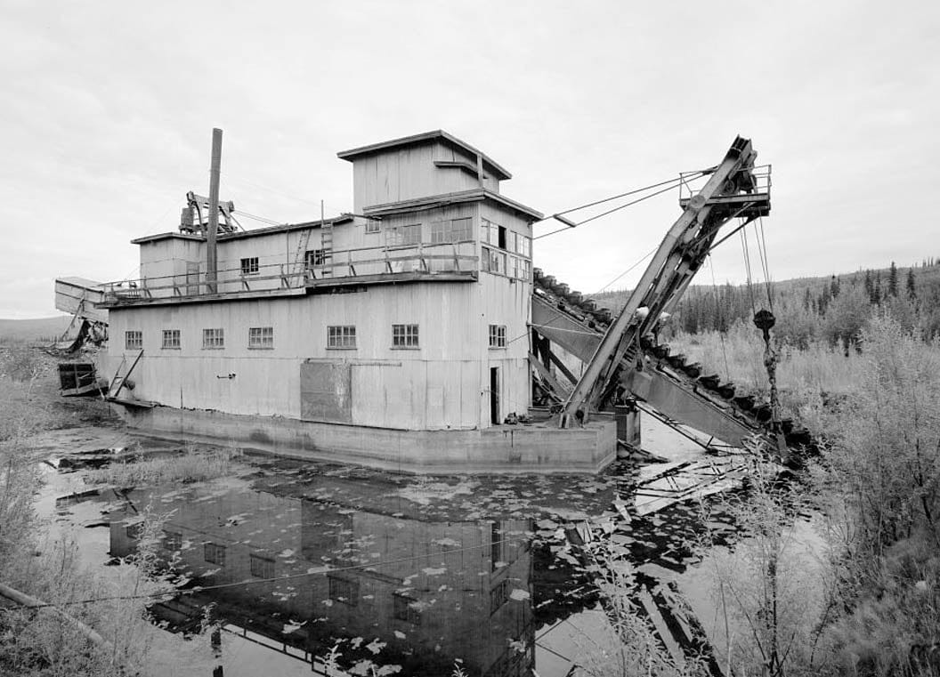 Historic Photo : Gold Placers Incorporated, Coak Creek Dredge, Near Coal Creek & Yukon River, Eagle, Southeast Fairbanks Census Area, AK 5 Photograph
