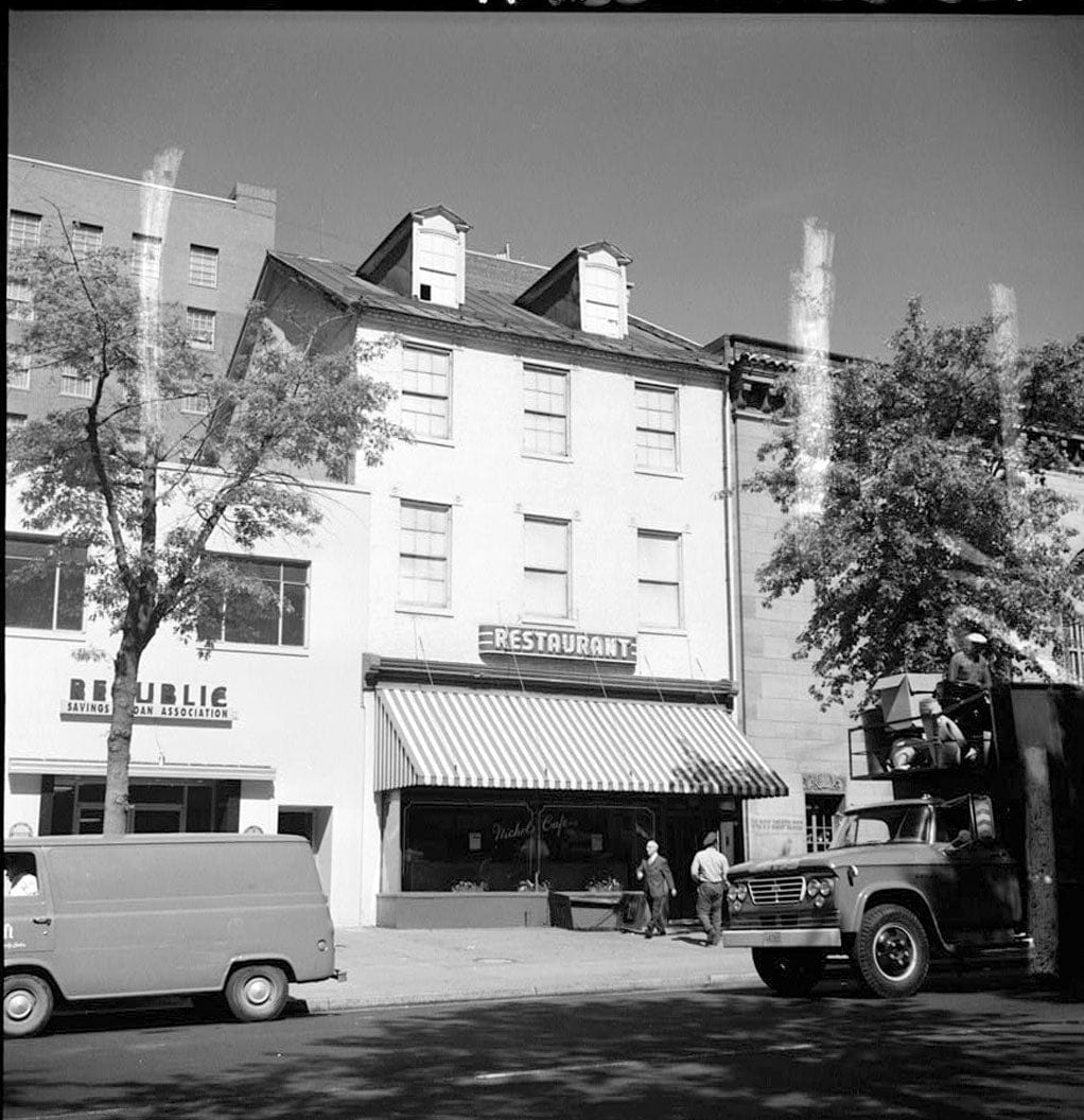 Historic Photo : Nichol's Cafe, Seventeenth Street, Northwest, Washington, District of Columbia, DC 1 Photograph
