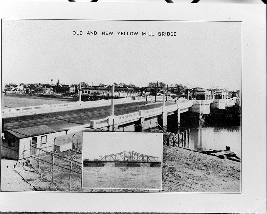 Historic Photo : Yellow Mill Bridge, Spanning Yellow Mill Channel at Stratford Avenue, Bridgeport, Fairfield County, CT 1 Photograph