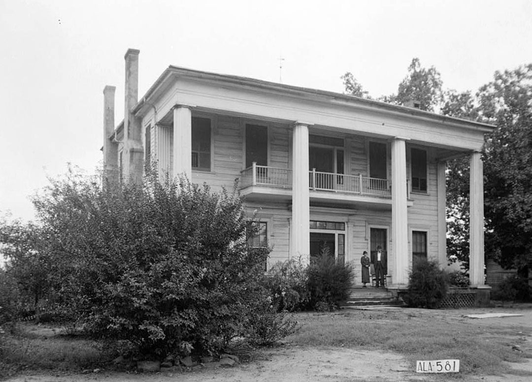 Historic Photo : James Ellington House, Oak Bowery Road vicinity, Gold Hill, Lee County, AL 1 Photograph
