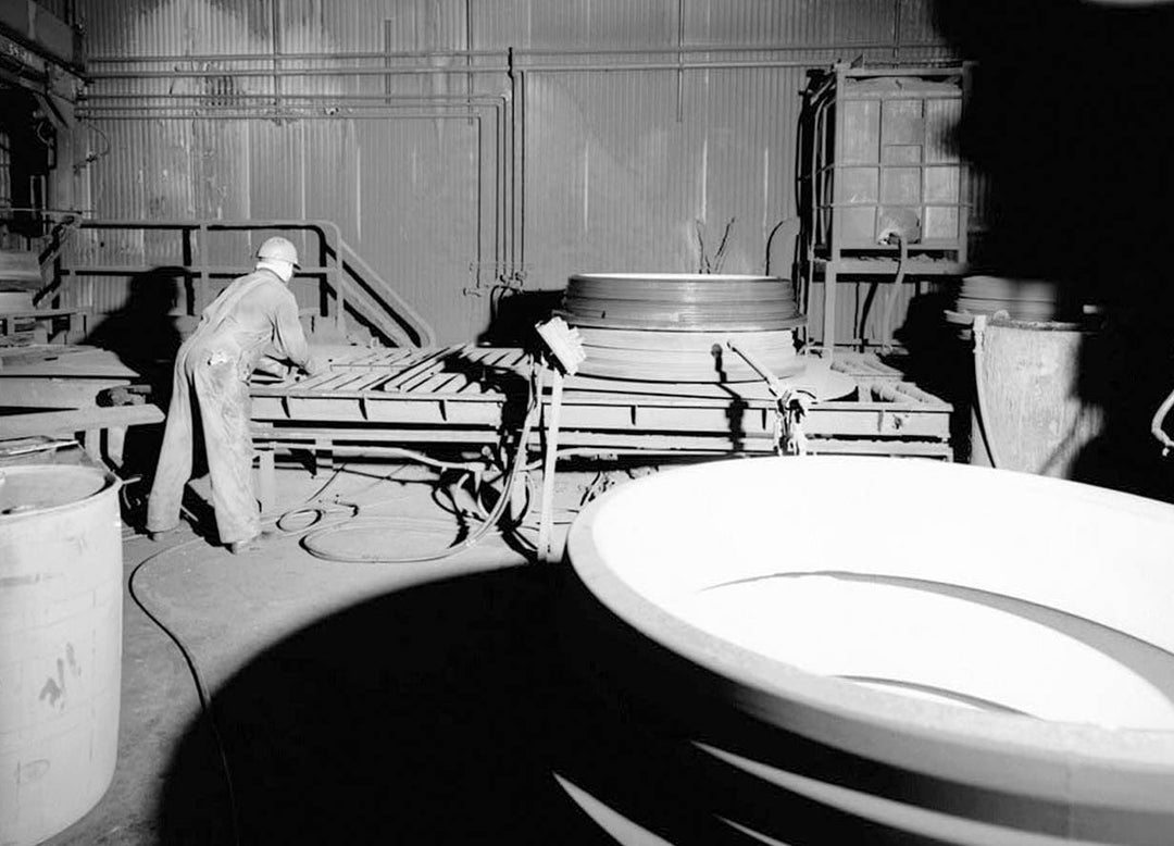 Historic Photo : United States Pipe & Foundry Company Plant, Core Making Shop, 2023 St. Louis Avenue at I-20/59, Bessemer, Jefferson County, AL 1 Photograph