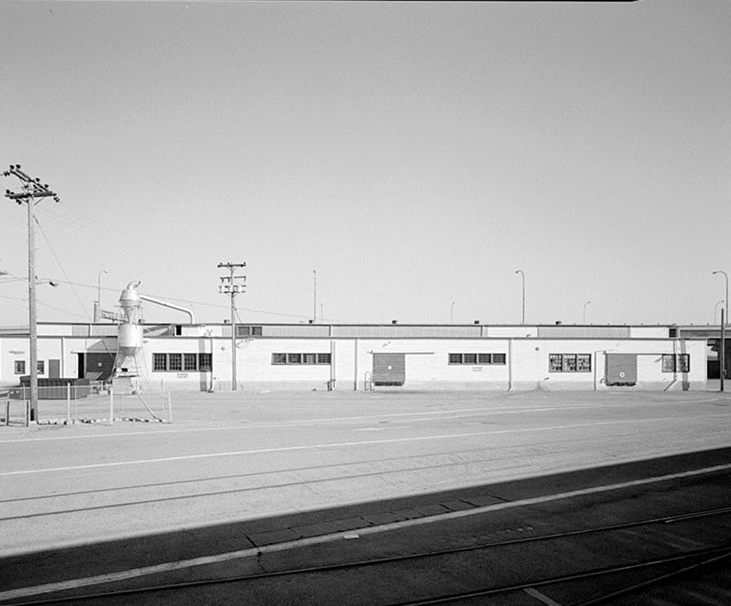 Historic Photo : Oakland Army Base, Box & Crate Shop, Ukraine Street & Warehouse Road, Oakland, Alameda County, CA 3 Photograph