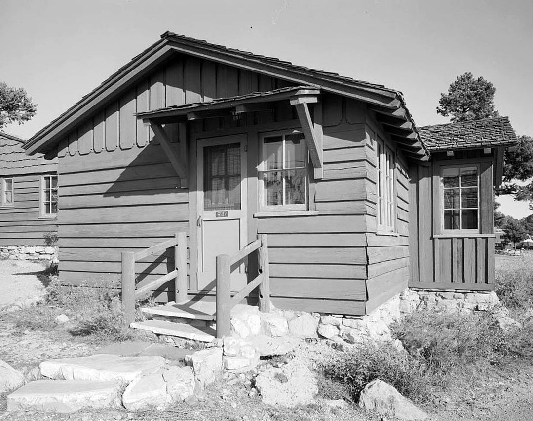 Historic Photo : Bright Angel Lodge, Cabin No. 6185-6187, Grand Canyon Village, South Rim, Grand Canyon, Coconino County, AZ 1 Photograph