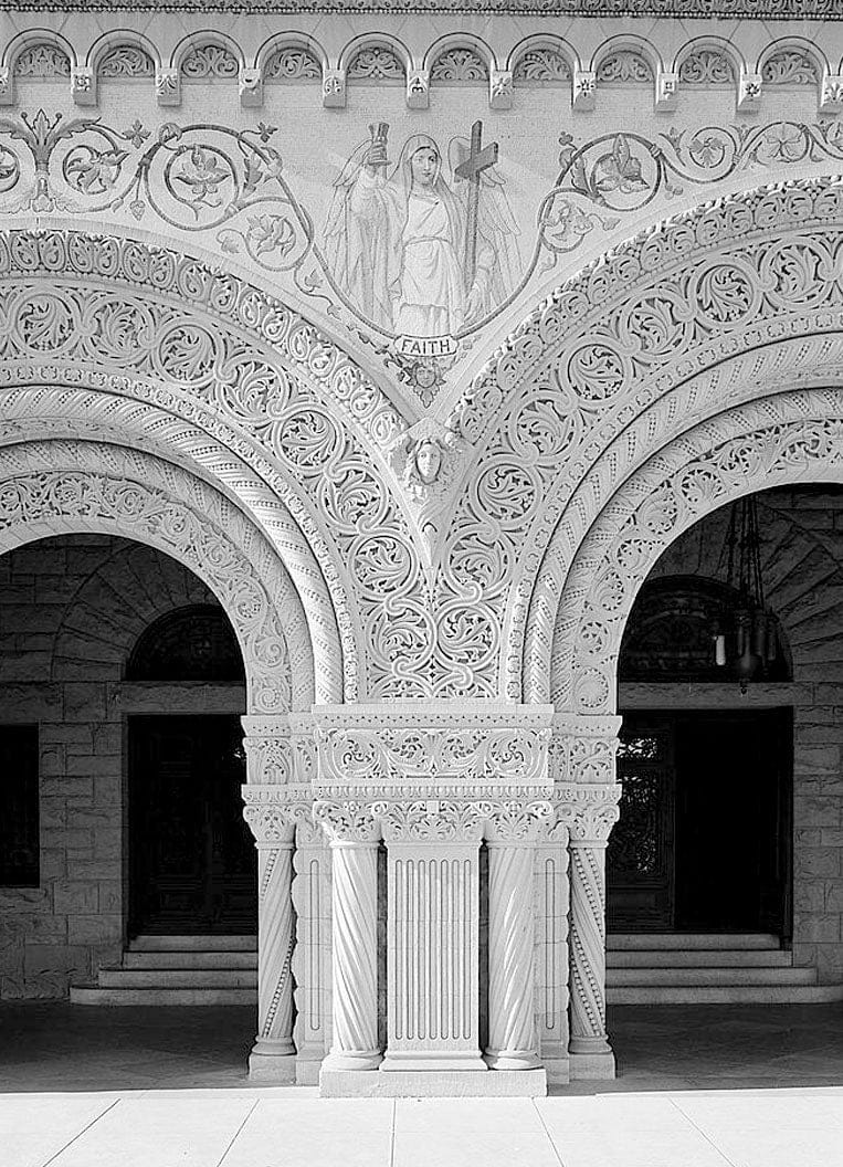 Historic Photo : Stanford University Memorial Church, Stanford University Campus, Stanford, Santa Clara County, CA 5 Photograph
